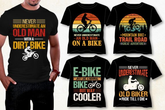 Biker T-Shirt Graphics for POD Brands
