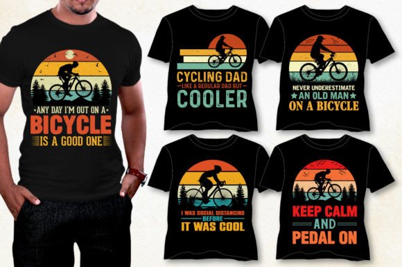 Cycling Bicycle T-Shirt Design Graphics