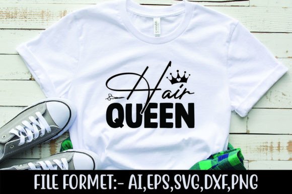 Hair Queen Graphics for T-Shirt Designs