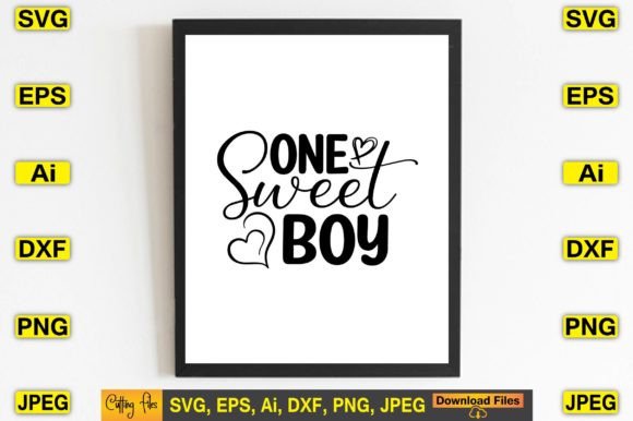 One Sweet Boy SVG: Graphics for T-Shirt Designs