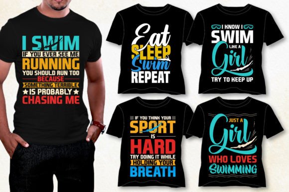 Swimming Graphics & T-Shirt Designs Review